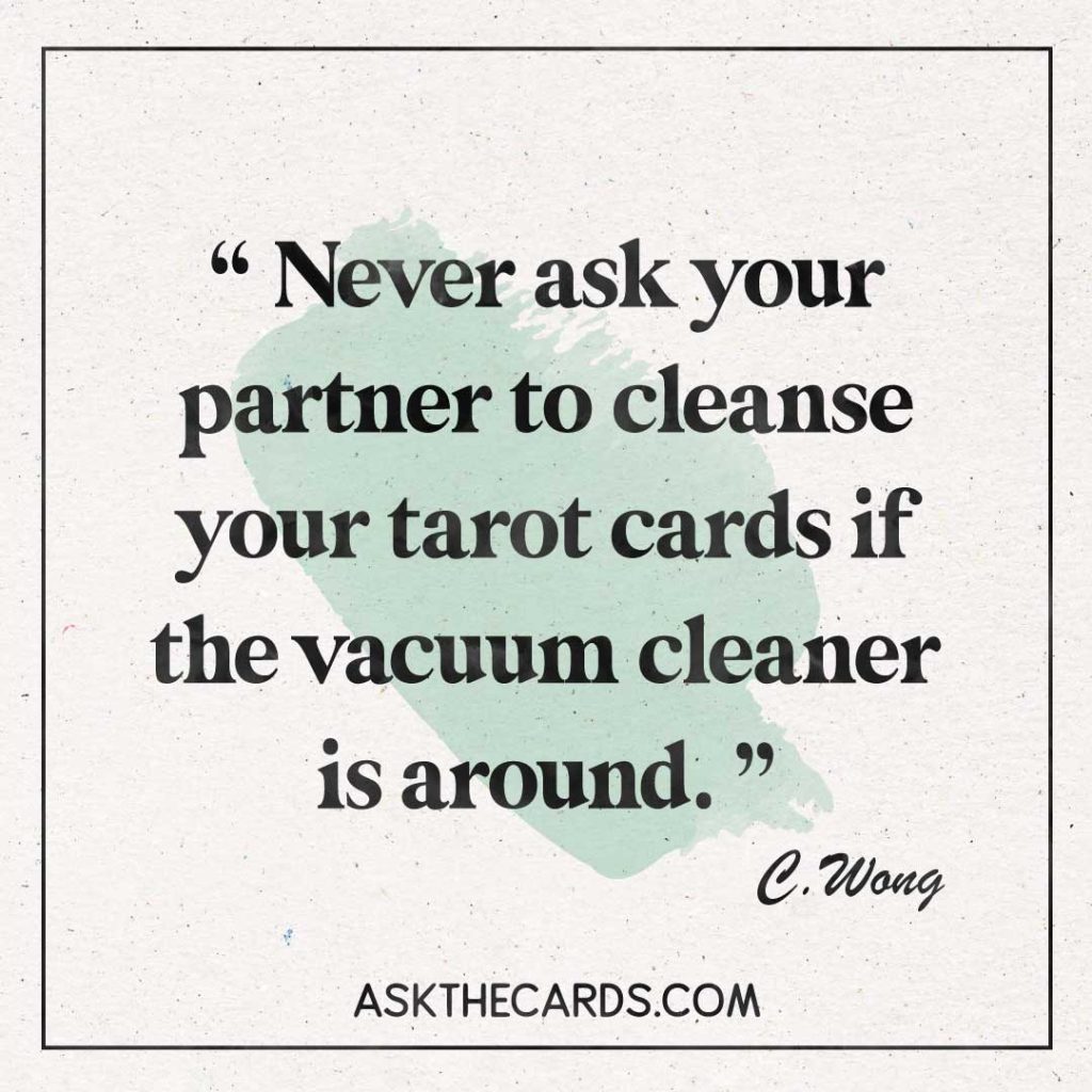 cleansing tarot cards quote 2