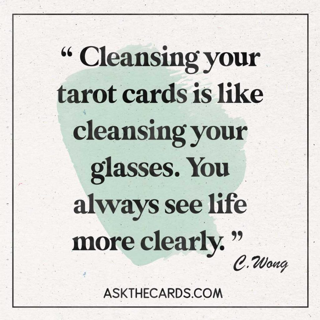 cleansing tarot cards quote 3