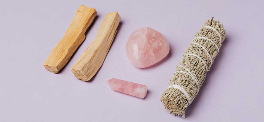 pink quartz crystal
