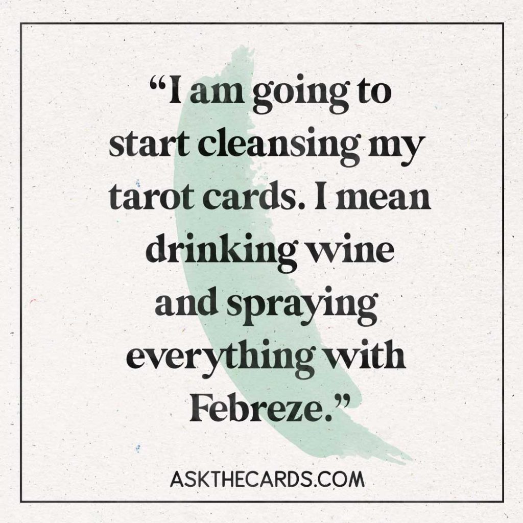 tarot card cleansing quote 1