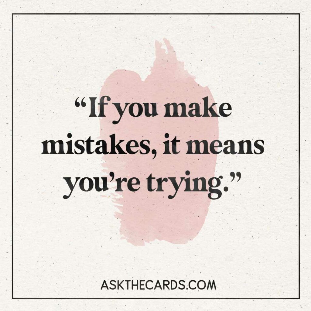 common tarot beginner mistakes quote 3