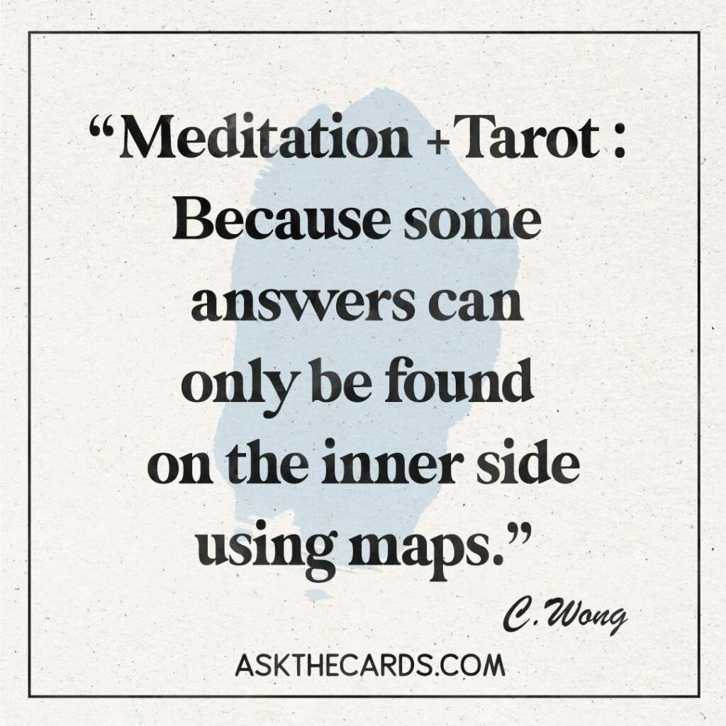 how to meditate with tarot cards quote 5