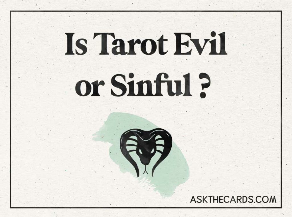 is tarot evil or sinful