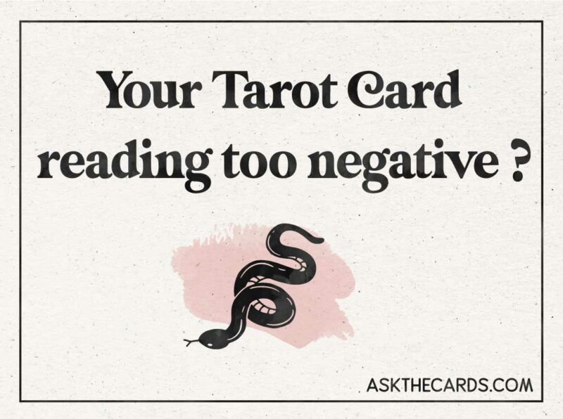 tarot card reading too negative